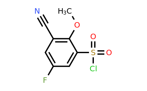 1807295-23-3 | 3-Cyano-5-fluoro-2-methoxybenzenesulfonylchloride