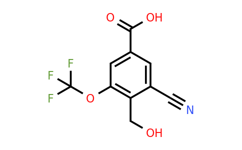 1807295-43-7 | 3-Cyano-4-hydroxymethyl-5-(trifluoromethoxy)benzoic acid