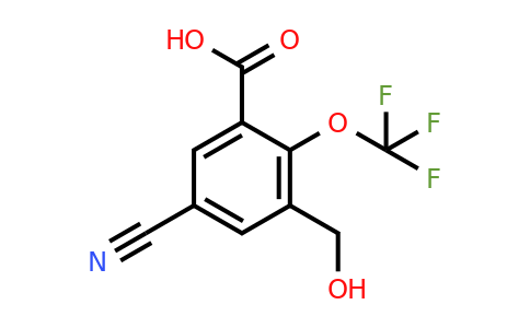 1807295-48-2 | 5-Cyano-3-hydroxymethyl-2-(trifluoromethoxy)benzoic acid