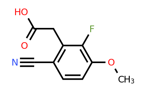 1807295-75-5 | 6-Cyano-2-fluoro-3-methoxyphenylacetic acid