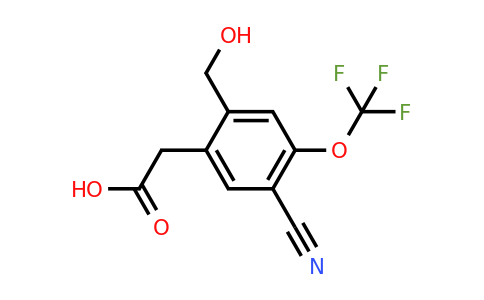 1807295-78-8 | 5-Cyano-2-hydroxymethyl-4-(trifluoromethoxy)phenylacetic acid