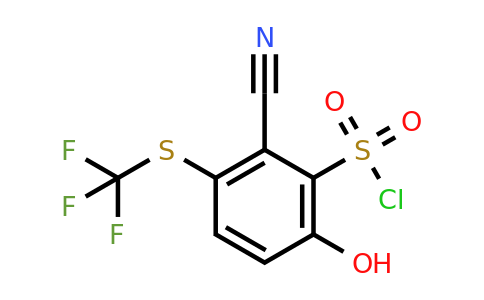 1807296-09-8 | 2-Cyano-6-hydroxy-3-(trifluoromethylthio)benzenesulfonylchloride