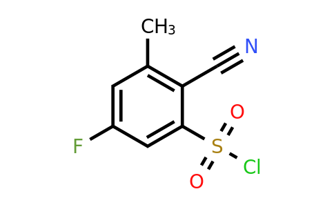 1807296-16-7 | 2-Cyano-5-fluoro-3-methylbenzenesulfonyl chloride