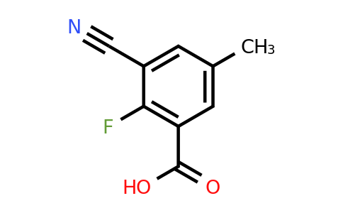 1807296-38-3 | 3-Cyano-2-fluoro-5-methylbenzoic acid