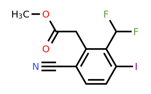 1807296-53-2 | Methyl 6-cyano-2-difluoromethyl-3-iodophenylacetate