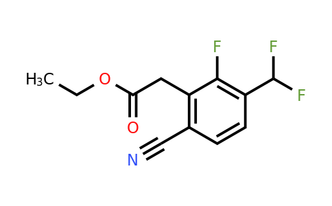 1807296-54-3 | Ethyl 6-cyano-3-difluoromethyl-2-fluorophenylacetate