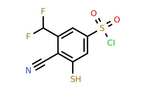 1807296-57-6 | 4-Cyano-3-difluoromethyl-5-mercaptobenzenesulfonylchloride