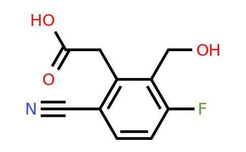 1807297-17-1 | 6-Cyano-3-fluoro-2-(hydroxymethyl)phenylacetic acid
