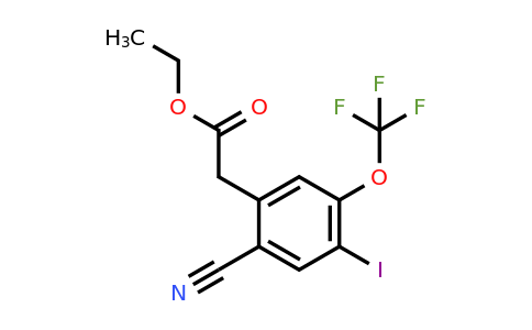 1807297-31-9 | Ethyl 2-cyano-4-iodo-5-(trifluoromethoxy)phenylacetate