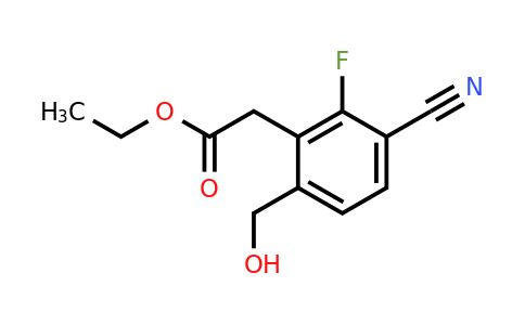 1807297-39-7 | Ethyl 3-cyano-2-fluoro-6-(hydroxymethyl)phenylacetate
