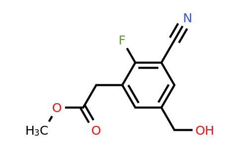 1807297-53-5 | Methyl 3-cyano-2-fluoro-5-(hydroxymethyl)phenylacetate