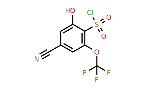 1807297-67-1 | 4-Cyano-2-hydroxy-6-(trifluoromethoxy)benzenesulfonylchloride