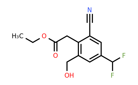 1807297-86-4 | Ethyl 2-cyano-4-difluoromethyl-6-(hydroxymethyl)phenylacetate
