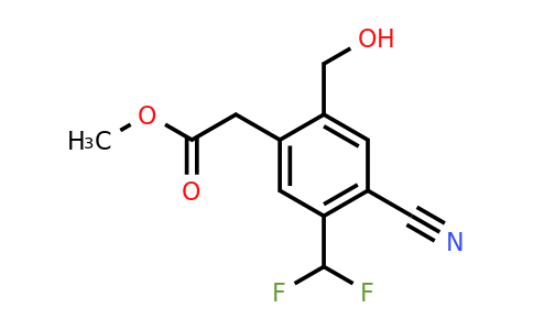 1807298-01-6 | Methyl 4-cyano-5-difluoromethyl-2-(hydroxymethyl)phenylacetate