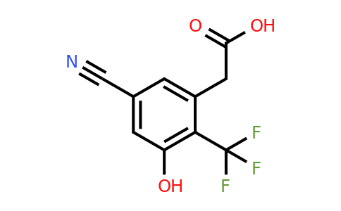 1807298-05-0 | 5-Cyano-3-hydroxy-2-(trifluoromethyl)phenylacetic acid