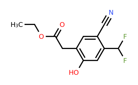 1807298-20-9 | Ethyl 5-cyano-4-difluoromethyl-2-hydroxyphenylacetate
