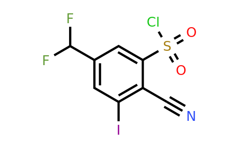 1807298-31-2 | 2-Cyano-5-difluoromethyl-3-iodobenzenesulfonylchloride