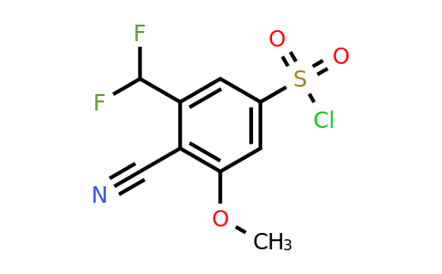 1807298-38-9 | 4-Cyano-3-difluoromethyl-5-methoxybenzenesulfonylchloride
