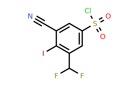 1807298-41-4 | 3-Cyano-5-difluoromethyl-4-iodobenzenesulfonylchloride