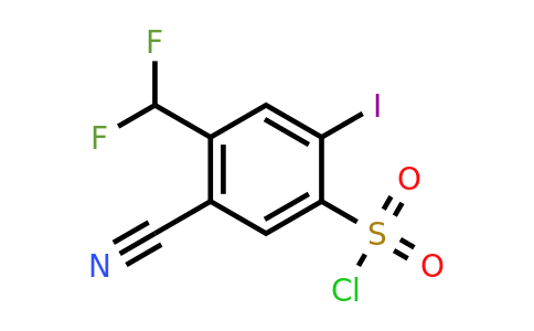 1807298-47-0 | 5-Cyano-4-difluoromethyl-2-iodobenzenesulfonylchloride