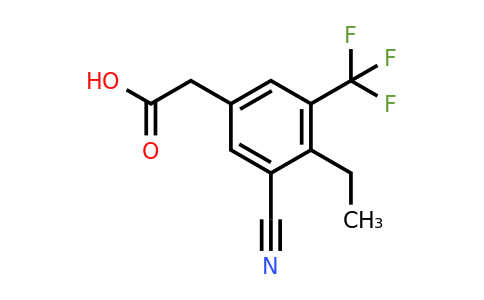 1807298-74-3 | 3-Cyano-4-ethyl-5-(trifluoromethyl)phenylacetic acid
