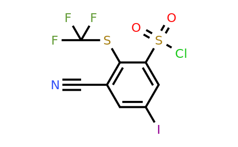 1807298-88-9 | 3-Cyano-5-iodo-2-(trifluoromethylthio)benzenesulfonylchloride