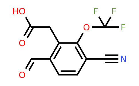 1807299-01-9 | 3-Cyano-6-formyl-2-(trifluoromethoxy)phenylacetic acid