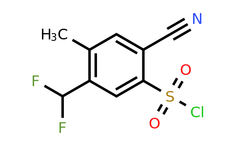 1807299-08-6 | 2-Cyano-5-difluoromethyl-4-methylbenzenesulfonyl chloride