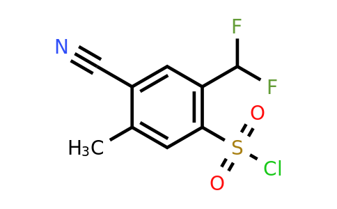 1807299-13-3 | 4-Cyano-2-difluoromethyl-5-methylbenzenesulfonyl chloride