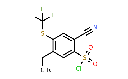 1807299-15-5 | 2-Cyano-5-ethyl-4-(trifluoromethylthio)benzenesulfonylchloride