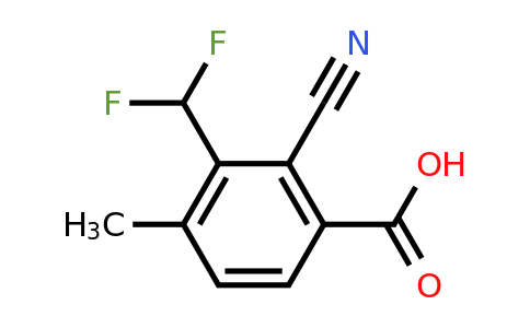1807299-19-9 | 2-Cyano-3-difluoromethyl-4-methylbenzoic acid
