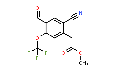 1807299-29-1 | Methyl 2-cyano-4-formyl-5-(trifluoromethoxy)phenylacetate