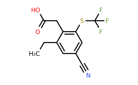 1807299-35-9 | 4-Cyano-2-ethyl-6-(trifluoromethylthio)phenylacetic acid