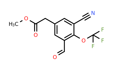 1807299-36-0 | Methyl 3-cyano-5-formyl-4-(trifluoromethoxy)phenylacetate