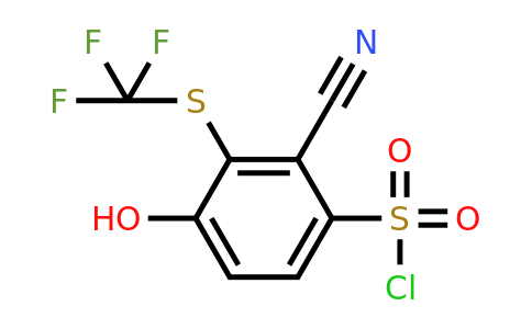 1807299-62-2 | 2-Cyano-4-hydroxy-3-(trifluoromethylthio)benzenesulfonylchloride
