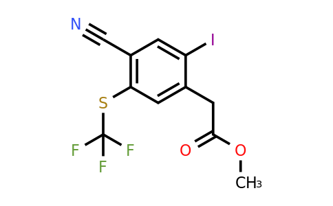 1807299-70-2 | Methyl 4-cyano-2-iodo-5-(trifluoromethylthio)phenylacetate