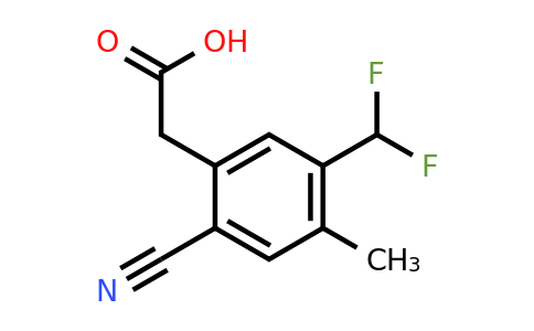 1807299-98-4 | 2-Cyano-5-difluoromethyl-4-methylphenylacetic acid