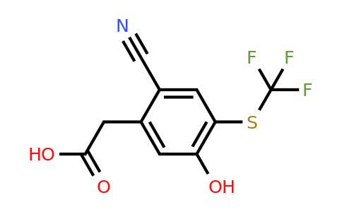 1807300-09-9 | 2-Cyano-5-hydroxy-4-(trifluoromethylthio)phenylacetic acid