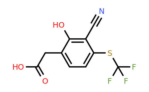 1807300-19-1 | 3-Cyano-2-hydroxy-4-(trifluoromethylthio)phenylacetic acid