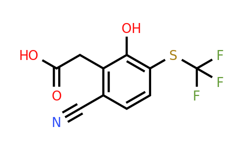 1807300-20-4 | 6-Cyano-2-hydroxy-3-(trifluoromethylthio)phenylacetic acid