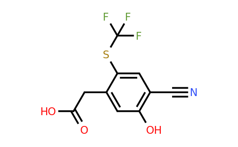 1807300-24-8 | 4-Cyano-5-hydroxy-2-(trifluoromethylthio)phenylacetic acid