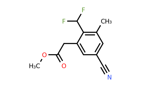 1807300-25-9 | Methyl 5-cyano-2-difluoromethyl-3-methylphenylacetate