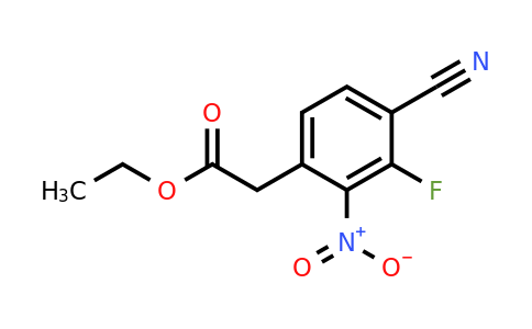 1807300-46-4 | Ethyl 4-cyano-3-fluoro-2-nitrophenylacetate