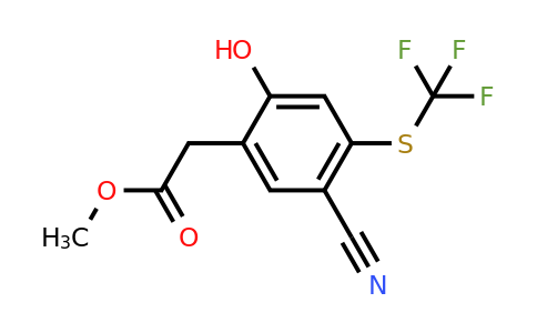 1807300-61-3 | Methyl 5-cyano-2-hydroxy-4-(trifluoromethylthio)phenylacetate
