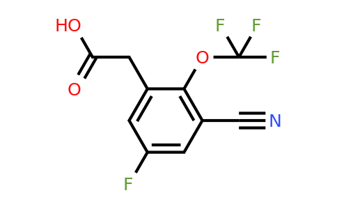 1807301-20-7 | 3-Cyano-5-fluoro-2-(trifluoromethoxy)phenylacetic acid