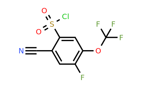 1807301-48-9 | 2-Cyano-4-fluoro-5-(trifluoromethoxy)benzenesulfonylchloride