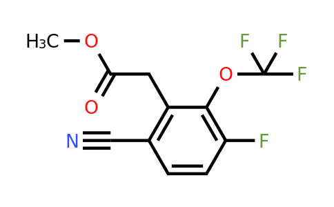 1807301-49-0 | Methyl 6-cyano-3-fluoro-2-(trifluoromethoxy)phenylacetate