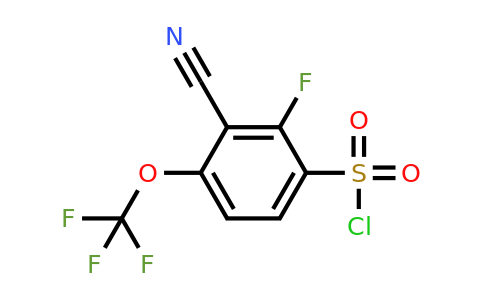 1807301-55-8 | 3-Cyano-2-fluoro-4-(trifluoromethoxy)benzenesulfonylchloride