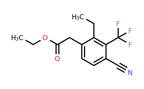 1807301-56-9 | Ethyl 4-cyano-2-ethyl-3-(trifluoromethyl)phenylacetate
