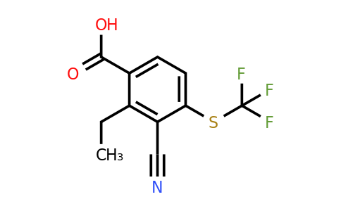 1807301-71-8 | 3-Cyano-2-ethyl-4-(trifluoromethylthio)benzoic acid